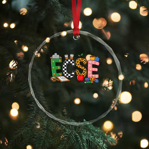 Early Childhood Special Education Teacher Crystal Glass Ornament ECSE Life TS12 Print Your Wear
