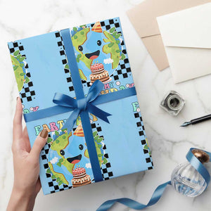Earth Day Birthday Wrapping Paper Roll Its My Birthday April 22 TS10 Light Blue Print Your Wear