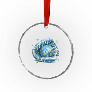 Earth Day Crystal Glass Ornament Funny Baseball Ice Cream Drip Glove Eco Friendly TS14 Print Your Wear