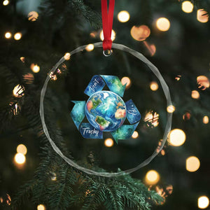 Earth Day Dont Be Trashy Crystal Glass Ornament Environmental Awareness Gift TS12 Print Your Wear