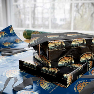 Earth Day Everyday Wrapping Paper Roll Save And Protect Our Earth TS12 Black Print Your Wear
