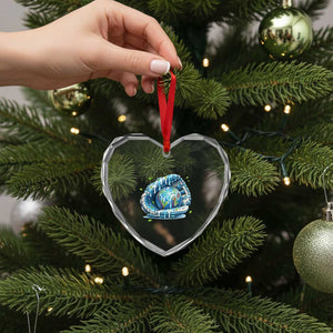 Earth Day Heart Crystal Glass Ornament Funny Baseball Ice Cream Drip Glove Eco Friendly TS14 Print Your Wear