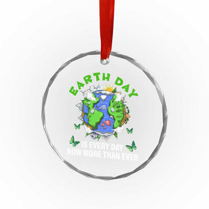 Earth Day Is Every Day Crystal Glass Ornament Now More Than Ever TS02 Print Your Wear