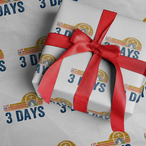 Easter A Lot Can Happen in 3 Days Wrapping Paper Roll Retro Religious Easter Christian TS10 White Print Your Wear