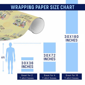Easter Alien Squad Wrapping Paper Roll Funny UFO Lover Gift TS12 Print Your Wear
