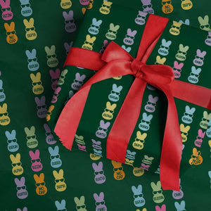 Easter Bruh Wrapping Paper Roll Gen Alpha Slang Skibidi Rizz Cute Bunny TS10 Green Print Your Wear