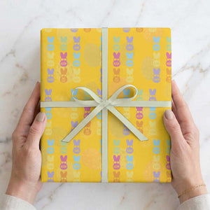 Easter Bruh Wrapping Paper Roll Gen Alpha Slang Skibidi Rizz Cute Bunny TS10 Yellow Print Your Wear