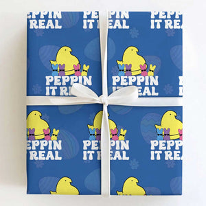 Easter Bunny Wrapping Paper Roll Peepin It Real Rabbit Candy Easter TS10 Royal Blue Print Your Wear