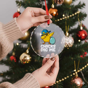 Easter Chicks Dig Me Crystal Glass Ornament Cute Chicken Dabbing Egg Hunt Toddler TS14 Print Your Wear
