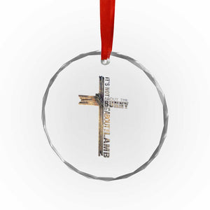 Easter Christian Crystal Glass Ornament Vintage Cross Farmhouse Religious Not About Bunny About the Lamb TS10 Print Your Wear