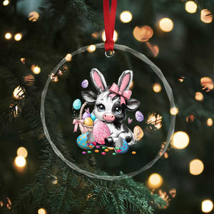 Easter Day Cow Crystal Glass Ornament Cute Cow Bunny Heifer TS10 Print Your Wear