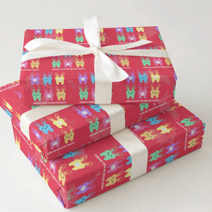 Easter Dentist Wrapping Paper Roll Chilling With My Dental Peeps Bunny TS10 Red Print Your Wear