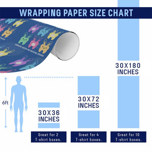 Easter Dentist Wrapping Paper Roll Chilling With My Dental Peeps Bunny TS10 Print Your Wear