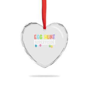 Easter Egg Hunt Supervisor Heart Crystal Glass Ornament Funny Mom Dad TS10 Print Your Wear