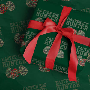 Easter Egg Hunter Wrapping Paper Roll Camo Funny Hunting TS10 Green Print Your Wear