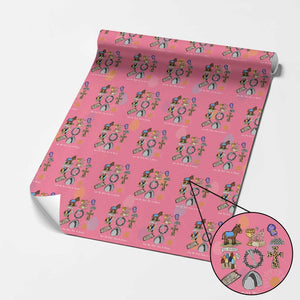 Easter Story Wrapping Paper Roll He is Risen Let Me Tell You A Story Christian TS10 Pink Print Your Wear