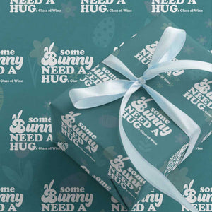 Easter Wrapping Paper Roll Funny Adult Humor Inappropriate Drinking Gift TS10 Teal Print Your Wear