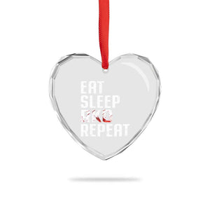 Eat Sleep RKO Repeat Heart Crystal Glass Ornament Blood Stained TS11 Print Your Wear