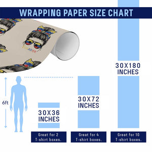 Ecuador Soccer Wrapping Paper Roll Chica Ecuatoriana Pride Game Day Gift