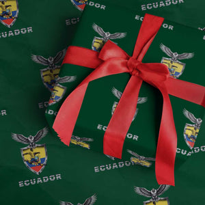 Ecuador Soccer Lover Wrapping Paper Roll Proud Ecuadorian Game Day Gift