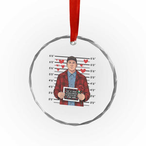 Ed Gein Valentine Meme Crystal Glass Ornament Funny Horror Movie TS14 Print Your Wear