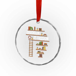 Education Is Freedom Crystal Glass Ornament African American History Africa Map Books TS12 Print Your Wear