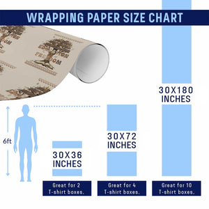 Education Is Freedom Teacher Gift Wrapping Paper Roll Inspirational Africa Map Book Stack TS12 Print Your Wear