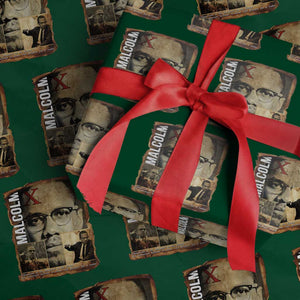 Education Is The Passport To The Future Wrapping Paper Roll Malcolm X Quote TS12 Green Print Your Wear
