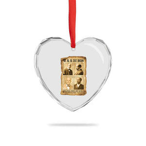 Education Must Teach Life W E B Du Bois Quote Heart Crystal Glass Ornament TS12 Print Your Wear