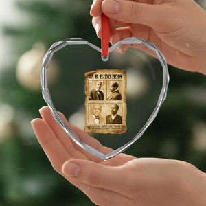 Education Must Teach Life W E B Du Bois Quote Heart Crystal Glass Ornament TS12 Print Your Wear