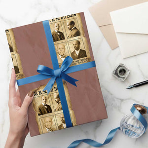 Education Must Teach Life W E B Du Bois Quote Wrapping Paper Roll TS12 Mocha Print Your Wear