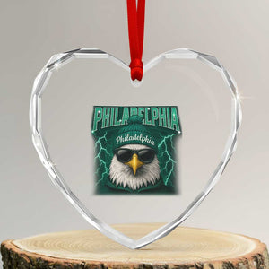 EF Game Day Heart Crystal Glass Ornament Retro Bootleg Sports Fan TS10 Transparent Glass 3'' Heart Print Your Wear