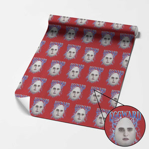 Eggward Wrapping Paper Roll Funny Unhinged Meme Gen Z Humor Bootleg Graphic TS10 Red Print Your Wear
