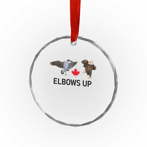 Elbows Up Crystal Glass Ornament Canada Goose Vs Eagle Maple Leaf TS02 Print Your Wear