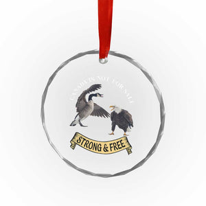 Elbows Up Crystal Glass Ornament Canada Is Not For Sale Goose Vs Eagle TS02 Print Your Wear