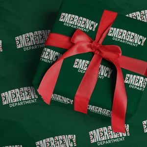 Emergency Department Wrapping Paper Roll Cute ER Nurse Gift TS10 Green Print Your Wear