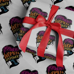 Empowered Women Empower Women Wrapping Paper Roll TS02 White Print Your Wear