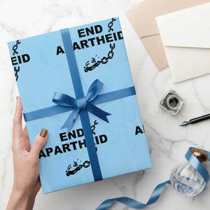 End Apartheid Human Rights Wrapping Paper Roll Broken Chain Social Justice Activist