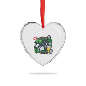 End The Day With McCockin Cider Heart Crystal Glass Ornament Ireland Beer Lover St Patricks Day Humor TS11 Print Your Wear