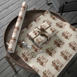 Endometrial Cancer Support Wrapping Paper Roll My Moms Fight My Fight