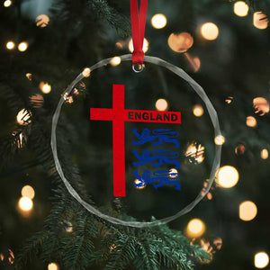 England Football St George Cross Three Lions Emblem Crystal Glass Ornament TS11 Print Your Wear