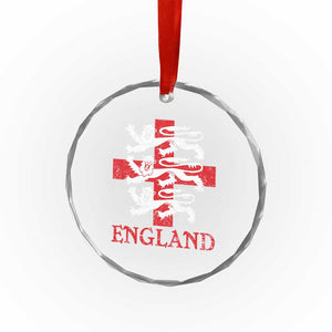 England Three Lions Symbol English Pride Souvenir Crystal Glass Ornament