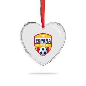 Espana Spain Soccer Football Fan Spanish Flag Heart Crystal Glass Ornament TS14 Print Your Wear