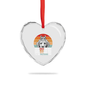 Every Snack You Make Heart Crystal Glass Ornament Funny Dog Cat Lovers TS14 Print Your Wear