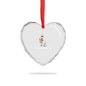 Everyday I'm Motherin Heart Crystal Glass Ornament Funny Goose Mom TS14 Print Your Wear