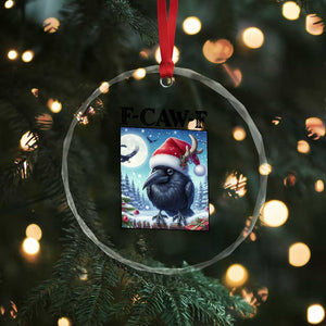 F Caw F Christmas Raven Crystal Glass Ornament Funny Bird Lover Gift TS12 Print Your Wear