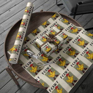 F Caw F Screaming Chicken Wrapping Paper Roll Metal Heavy Punk Rock Music TS10 Beige Print Your Wear