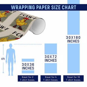 F Caw F Screaming Chicken Wrapping Paper Roll Metal Heavy Punk Rock Music TS10 Print Your Wear