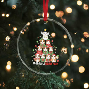 Fa La La La Guinea Pigs Crystal Glass Ornament Funny Christmas Cavy Lover Gift TS12 Print Your Wear