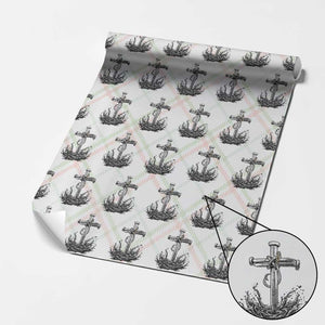 Faith Family Fishing Wrapping Paper Roll Christian Jesus Cross Fathers Day Gift TS12 Christmas Plaid Print Your Wear